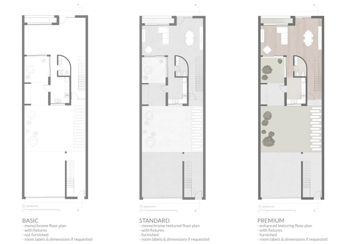 redraw architectural plans for presentational pruposes