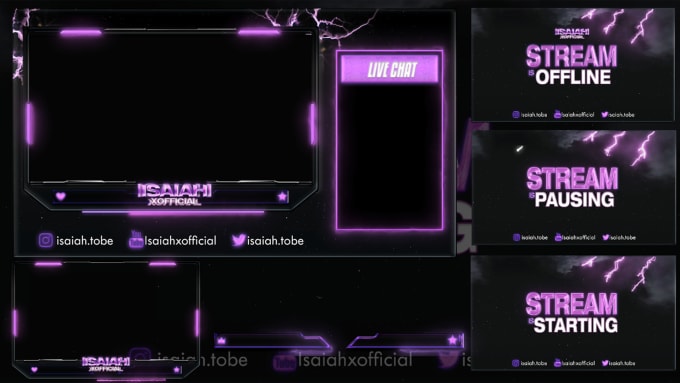 Design a custom professional twitch streaming overlay by Emiliodesign ...