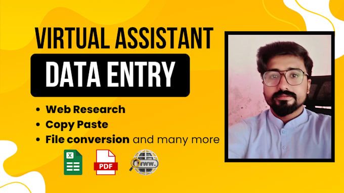 do data entry, copy paste, finding emails address, key contacts info