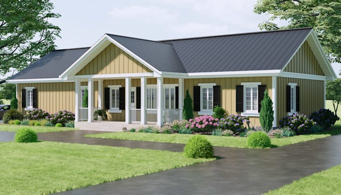 create photorealistic exterior design, 3d modelling and architectural rendering