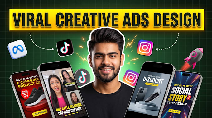 design high converting facebook ads and instagram ad creatives