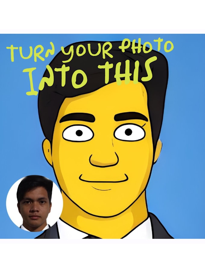 draw your picture into yellow style