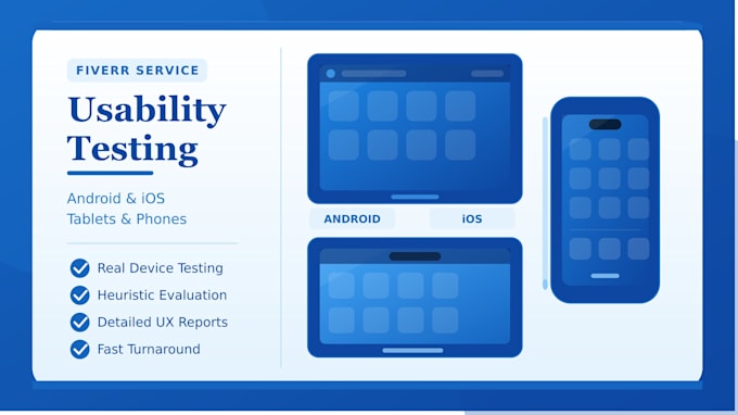 test website and apps on android and ios tablets for usability