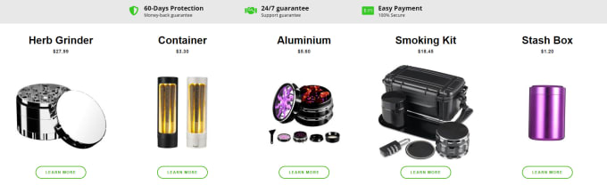 create a cbd weed manufacturer seller website