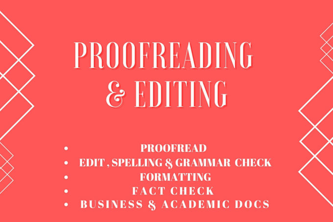 proofread and edit 750 words within 48 hours