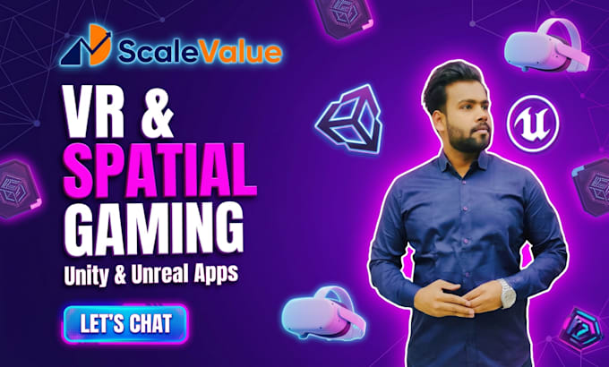 build VR apps, unity or unreal game development, and spatial xr simulations