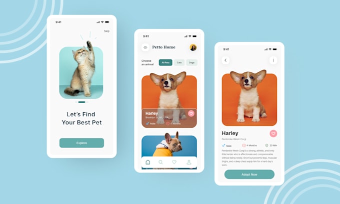 Create a minimalist mobile app ui design by Huginagency | Fiverr