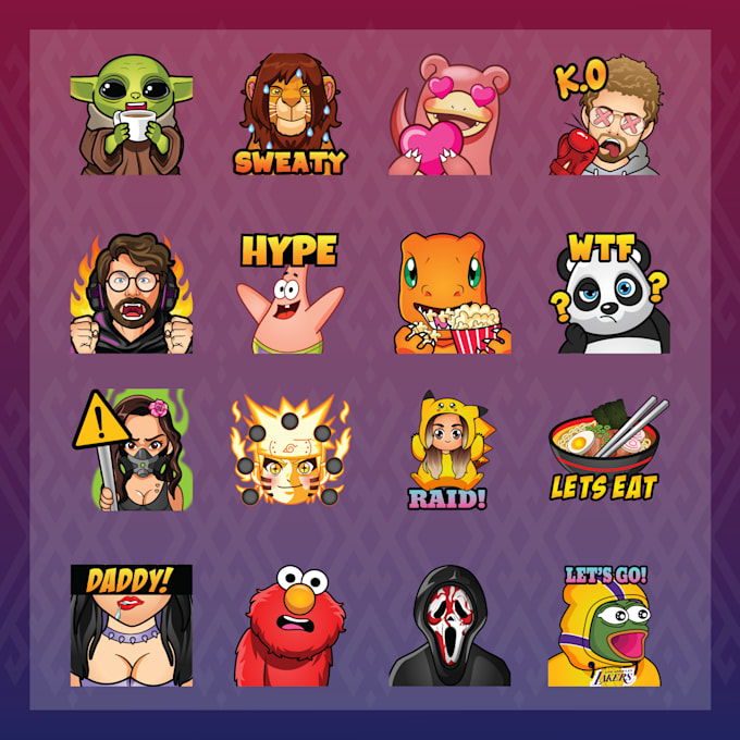 create pro custom twitch emotes, sub badges