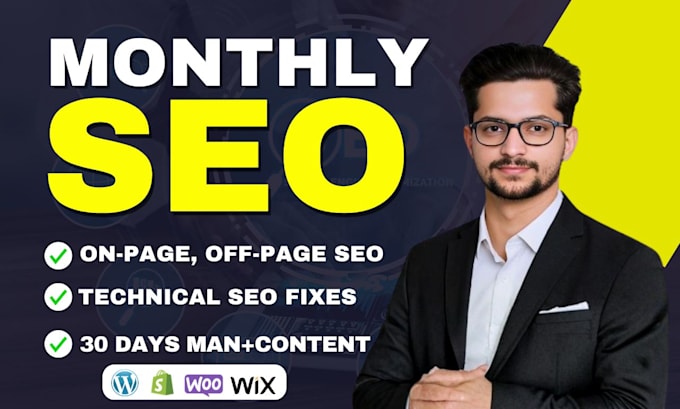 do complete monthly on page and off page SEO