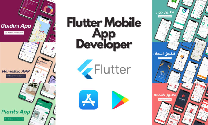 Develop android ios app with flutter by Itsyasser | Fiverr