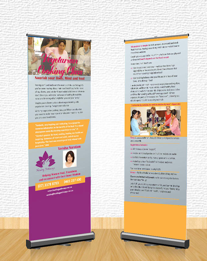 make you a roller banner and pull up banner