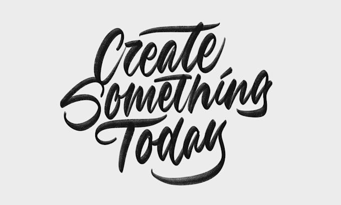 create a lettering in unique brush