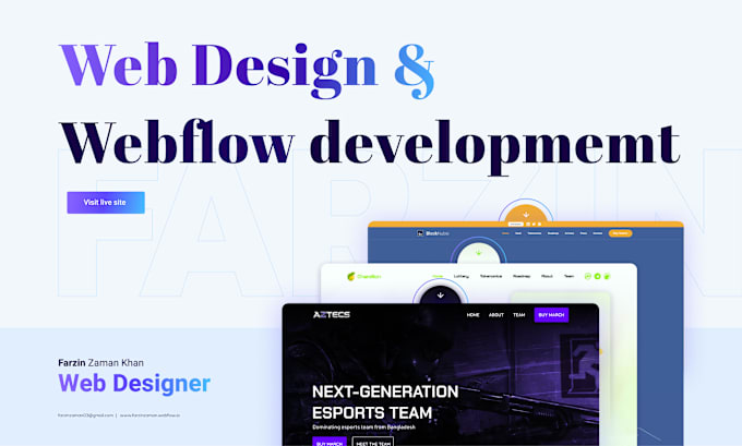 design website and webflow development