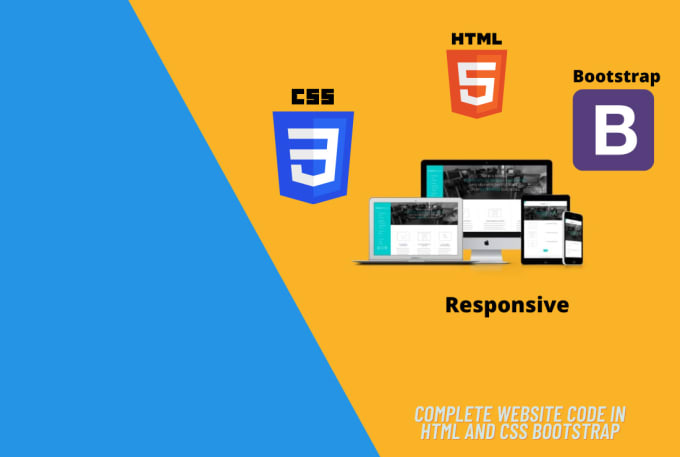 Complete website code in html and css bootstrap by Rktechpro | Fiverr