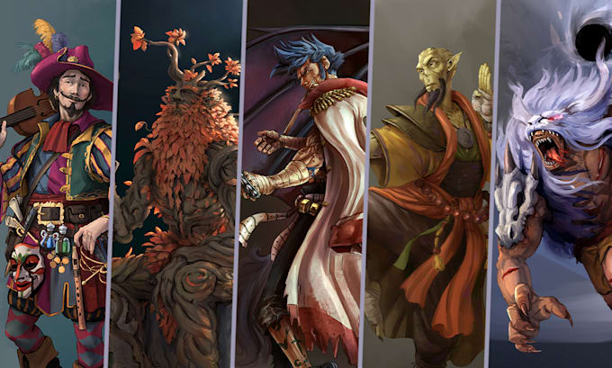 do character design and concept art for you