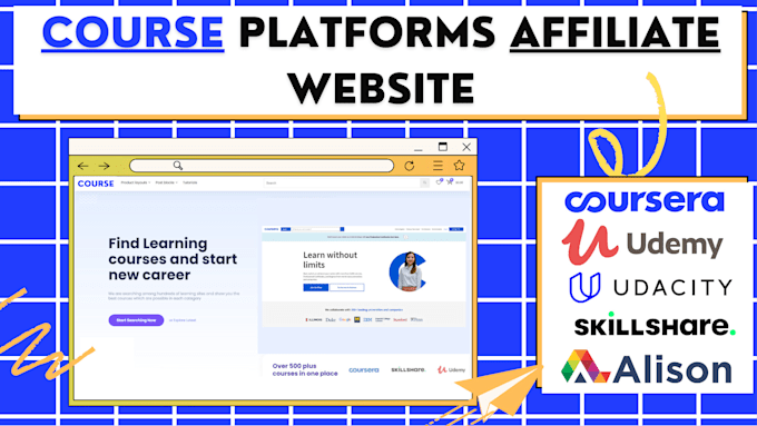 build course learning platforms affiliate website