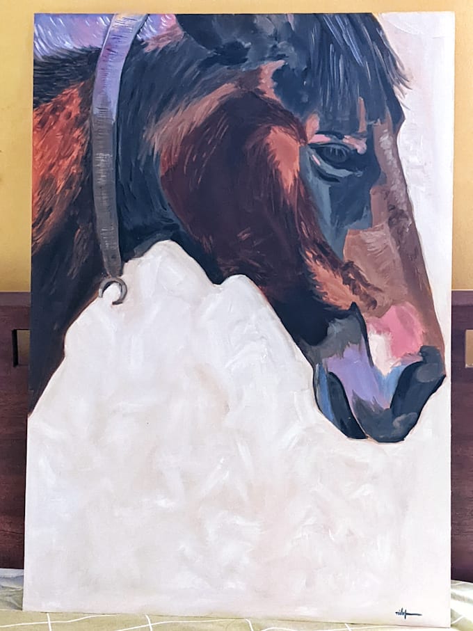 do oil painting on canvas