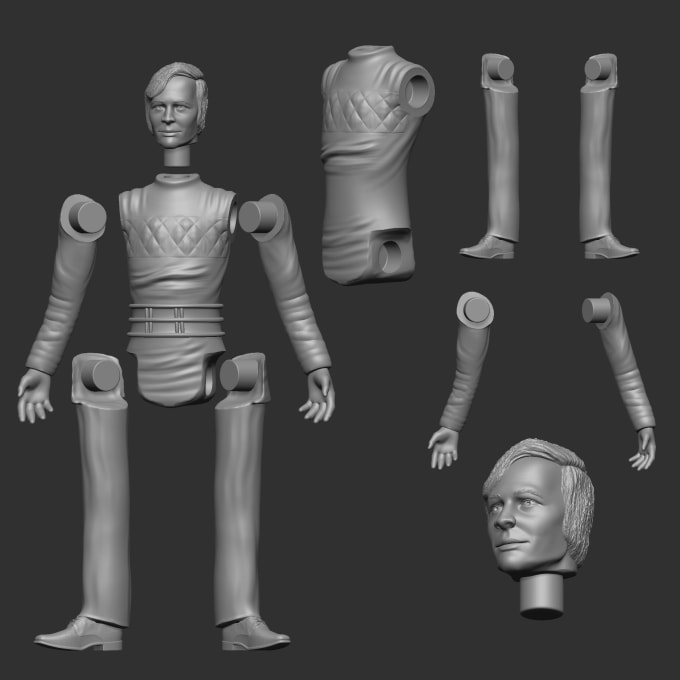 do toy 3d character for printings