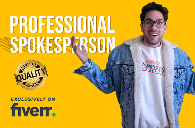 be your professional spokesperson actor for ads and marketing campaign