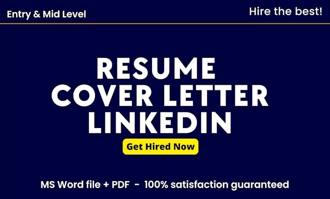 write a professional resume and cover letter