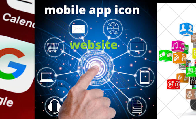 Design a professional icon set for your website, your modern app icon ...