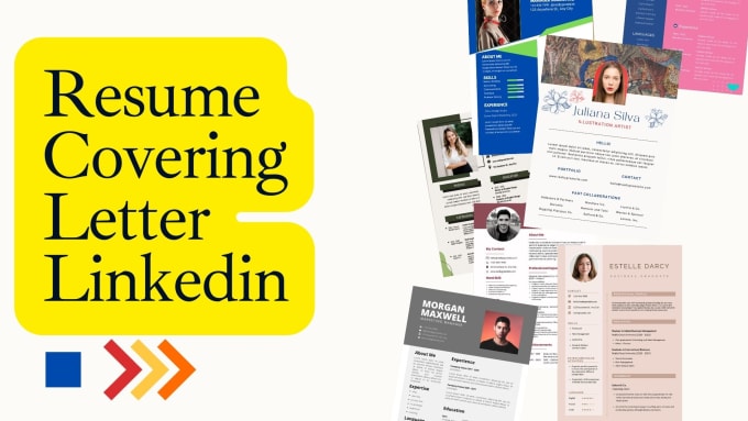 Create a successful resume, covering letter and linkedin profile by ...