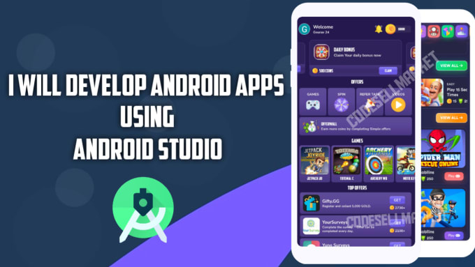 Develop good quality android apps using android studio by Codesellmarket |  Fiverr