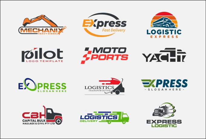 Do modern logistic, transport, dispatching and trucking logo design by ...