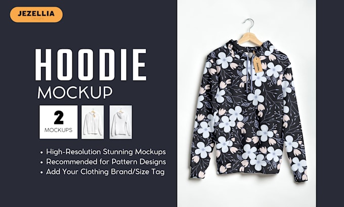 create an amazingly realistic pattern hoodie mockup