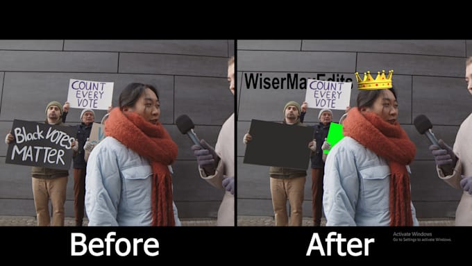 mask your video and do track motion