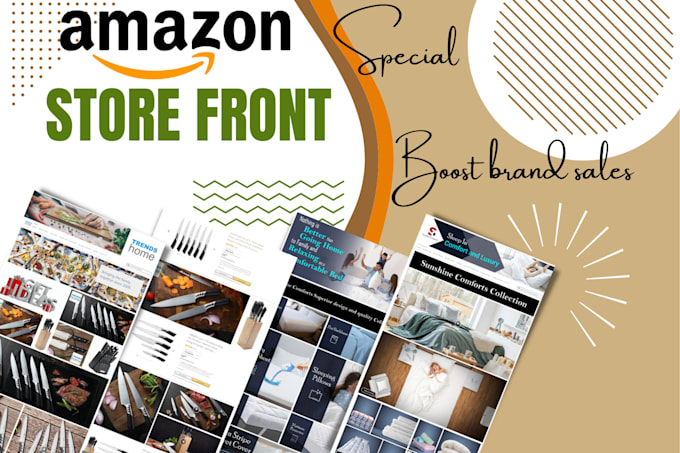 design amazon storefront and amazon brand store