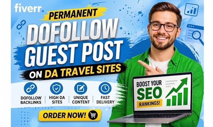 create seo backlinks on da 60 travel and tourism niche blog
