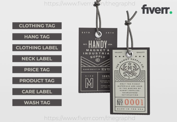 Design hang tags and clothing labels within 4 hours by Thegraphd | Fiverr