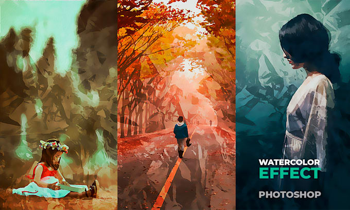 turn your portrait photos into a watercolor style