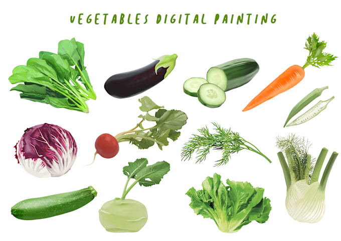 create realistic digital painting any object