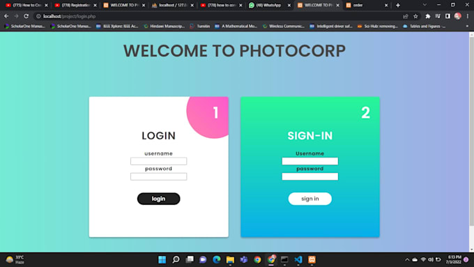 Create a responsive website with html css and javascript with unique ...