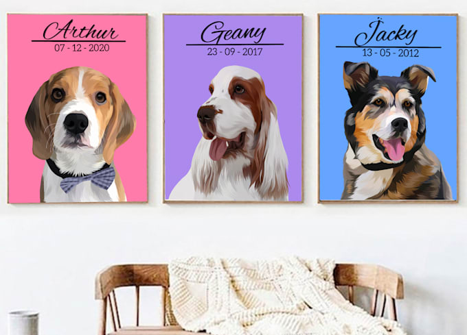 make your pet or any animal into amazing cartoon vector
