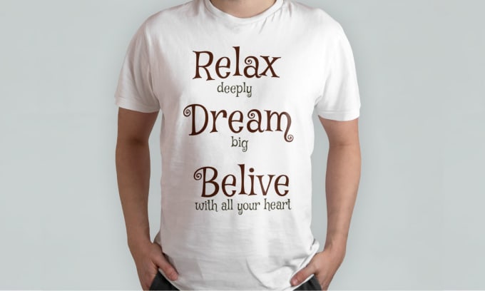 create a unique custom typography t shirt design