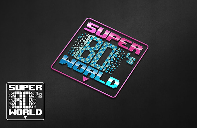 make an 80s retro vintage logo for you