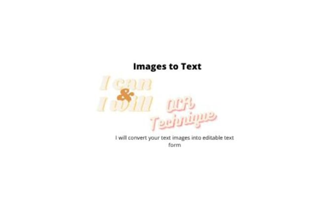do your image into editable text file
