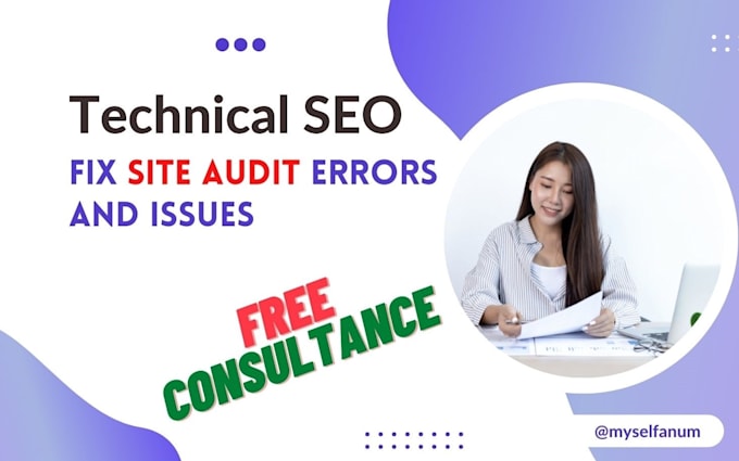 seo site audit and fix audit errors for high ranking