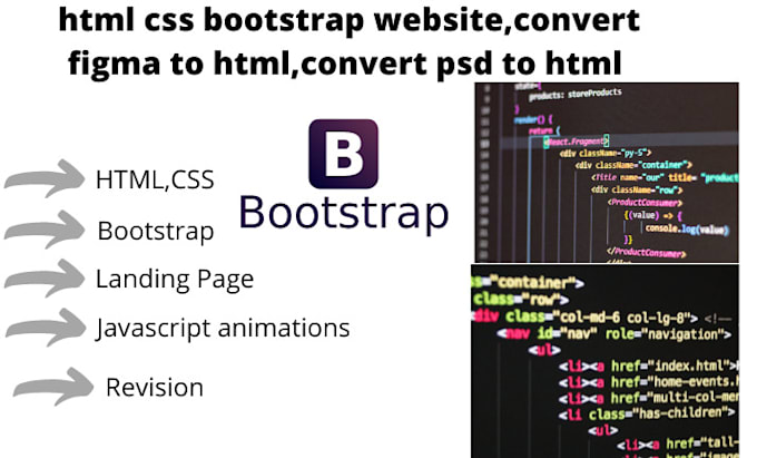 Do html css bootstrap website,convert figma to html,convert psd to html ...