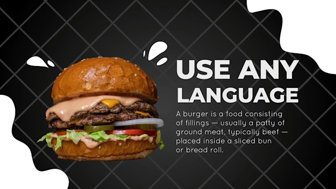create food slideshow promo video