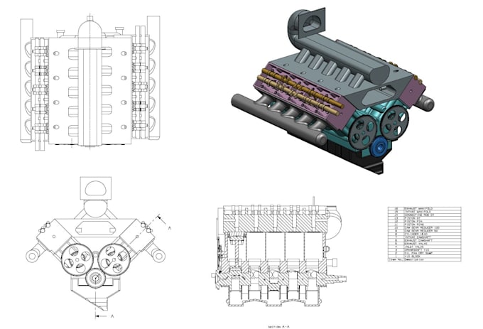 create model and drawings of machinery and products