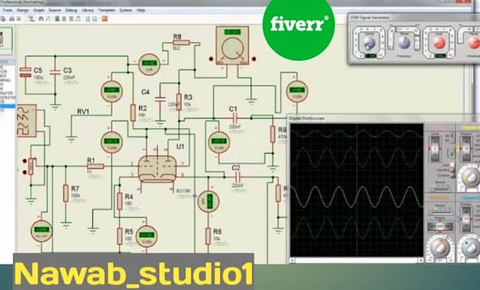 make schematic circuit and design pcb in proteus