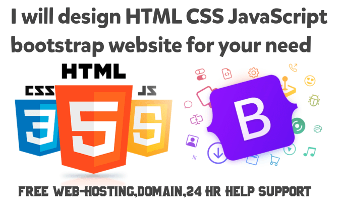 Design html css bootstrap website by Jalwan | Fiverr