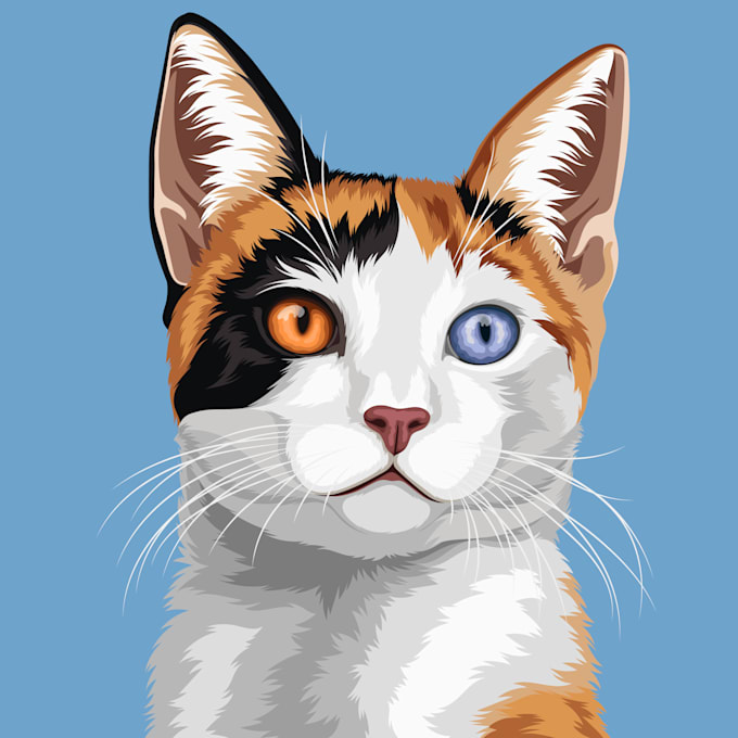 draw vector pet illustrations from photos