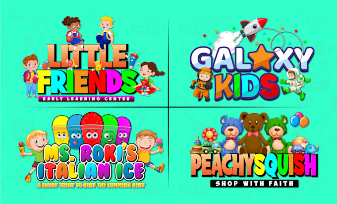 Design daycare childcare baby shop school and kids logo by