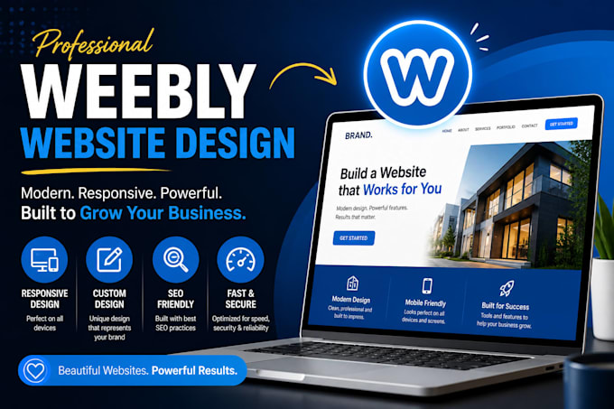 design weebly website or redesign weebly website for your business