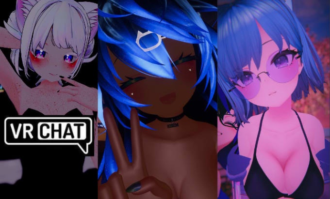 Edit, texture and create 3d furry, sfw, nsfw vrchat avatars by Vrchat